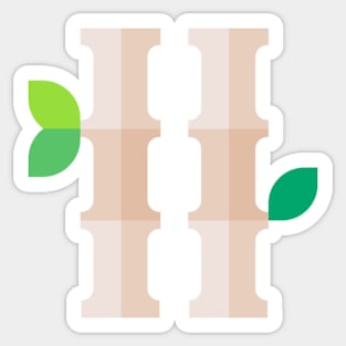 bamboo icon Sticker